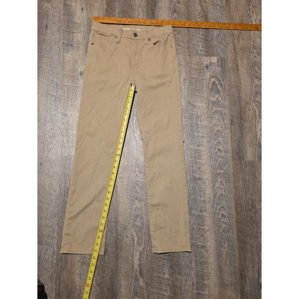 Old Navy Lot of 3 Size 14 Boys Black Khahki Coyote Stretch Waist 1 Baggy 2 Slim